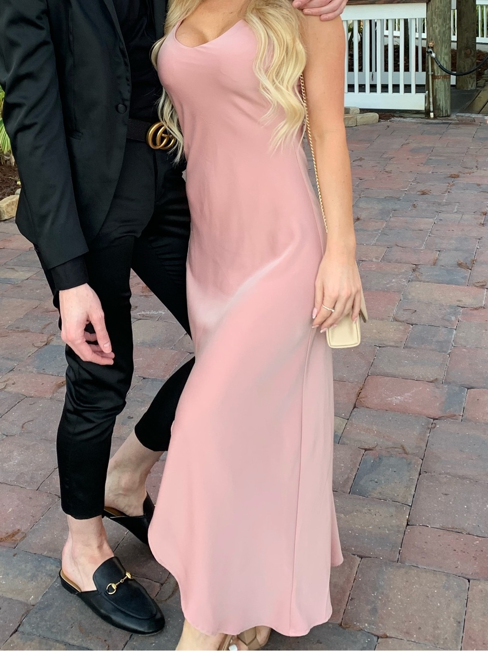 Women's Slip Maxi Dress in Dusty Rose